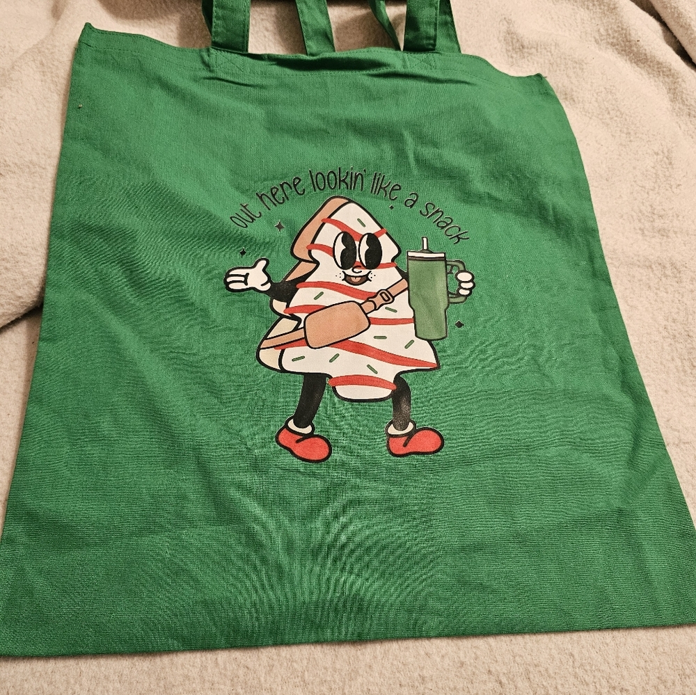 Handmade Out Here Looking Like A Snack Christmas Tree Cake Tote